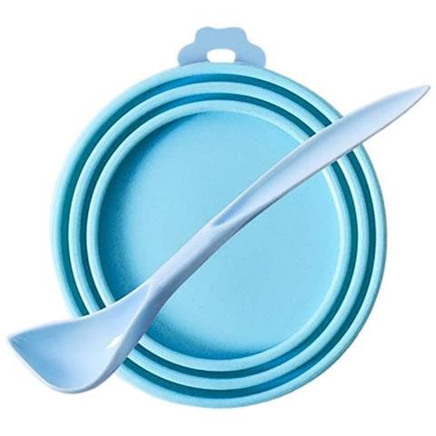 Coperchio In Silicone Universale Per Lattine Di Alimenti Per Animali Domestici - Sigillo Ermetico Per Freschezza Blue - Foto 1