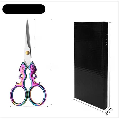 Forbici Da Ricamo Vintage In Acciaio Inossidabile - Strumento Di Precisione Per Cucito E Artigianato Multicolor - Foto 1