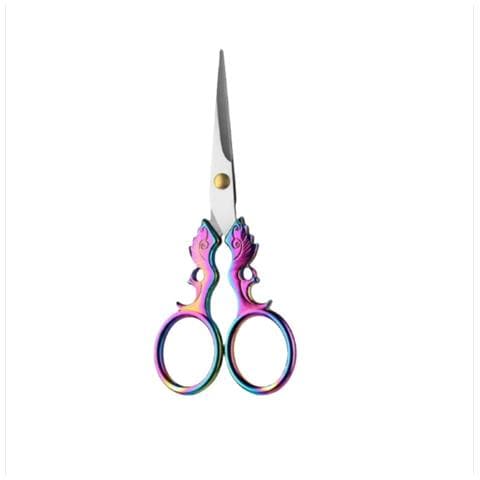 Forbici Da Ricamo Vintage In Acciaio Inossidabile - Strumento Di Precisione Per Cucito E Artigianato Multicolor - Foto 2