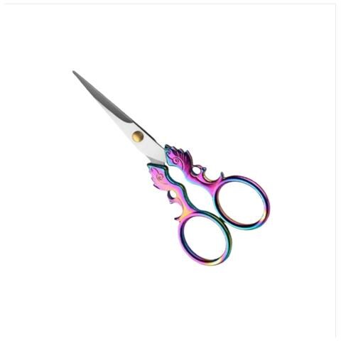 Forbici Da Ricamo Vintage In Acciaio Inossidabile - Strumento Di Precisione Per Cucito E Artigianato Multicolor - Foto 4