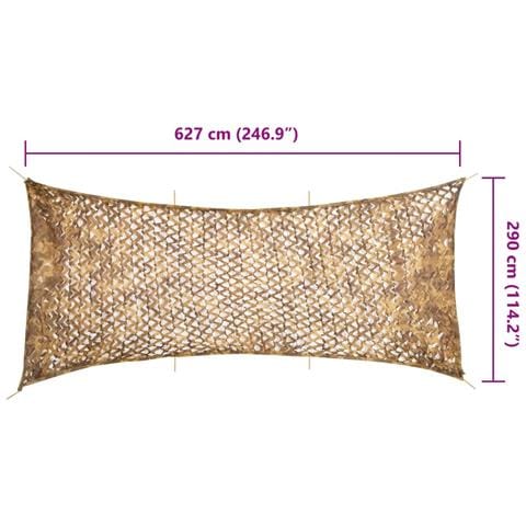 Rete Mimetica con Custodia di Conservazione 627x290 cm Sabbia - Foto 7