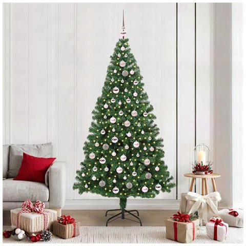 Albero di Natale artificiale con 300 LED Verde 210 cm - Foto 2