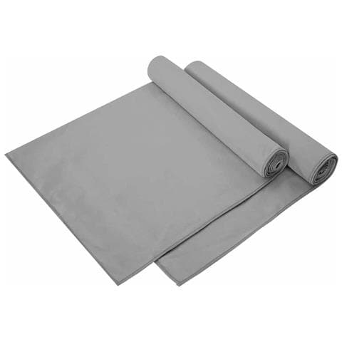 Asciugamani Sportivi 2 pcs Grigio scuro 140 x 70 cm - Foto 1