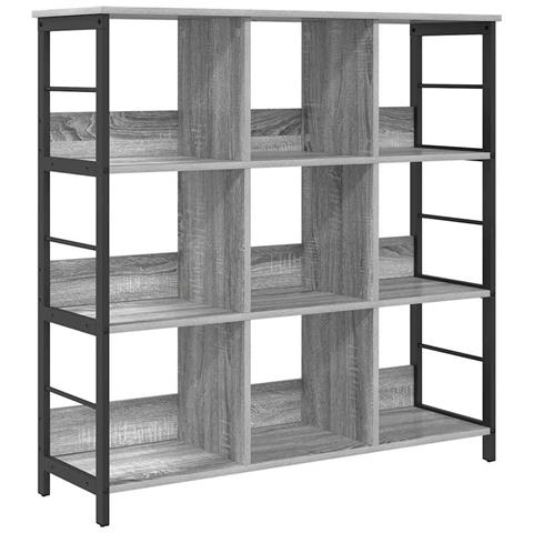 Libreria Grigio Sonoma 102 x 32 x 104,5 cm Legno multistrato - Foto 1
