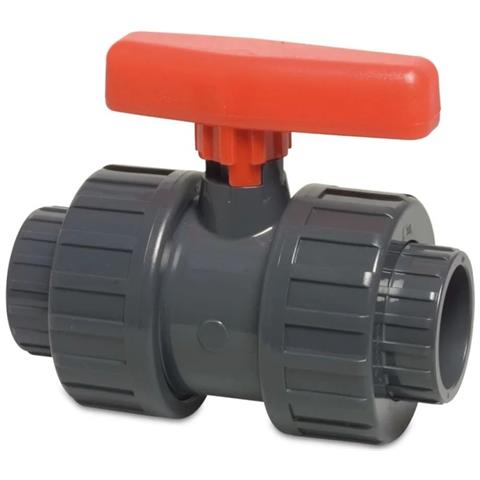 Valvola A Sfera Pvc-u A Muffa 25mm Pn16 Per Irrigazione E Acquari - Foto 1