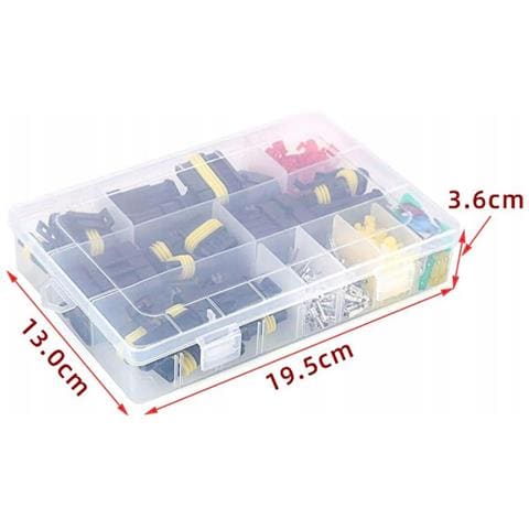 Set Di Connettori Elettrici Ermetici - 240 Pezzi | Alta Qualità, Ip67, Poliamide 6.6 | Uso Universale In Auto, Elettronica, Telecomunicazioni - Foto 2