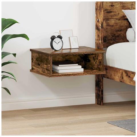 Comodino Rovere fumé 40 x 31 x 15 cm Legno multistrato - Foto 2