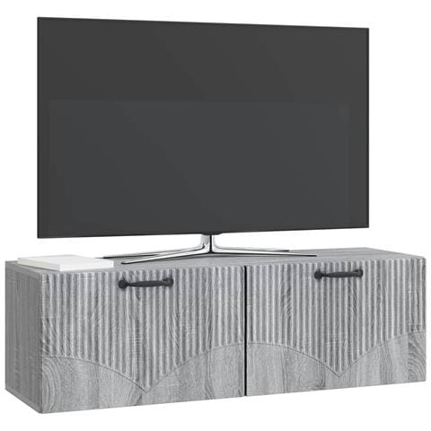 Mobile Porta TV da Muro Grigio Sonoma 98 x 31 x 30 cm - Foto 2