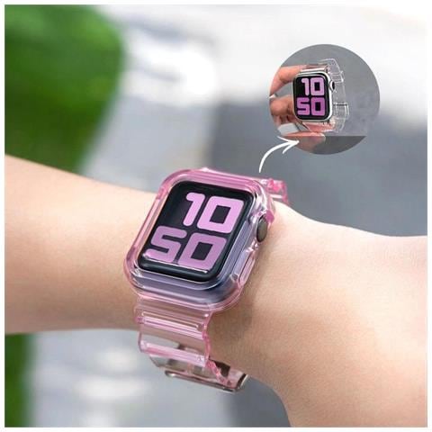 Cinturino Di Ricambio Per Orologio, Custodia Cinturino Gialla, Compatibile Con Watch 6 40mm / Watch 5 40mm / Watch 4 40mm / Watch Se 40mm. - Foto 1