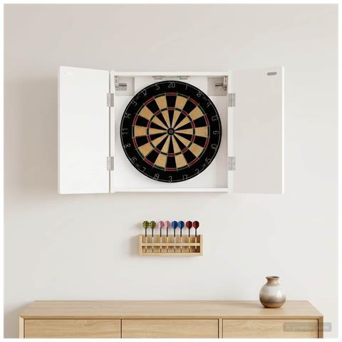 Armadio per Dartboard ALKMAAR Bianco 52,5 x 10,5 x 53,5 cm - Foto 2