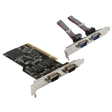 scheda seriale aggiuntiva, i0-controller, 32-bit pci bus, 4x sud-d 9pin maschio, moschip mcs9865 - Foto 1
