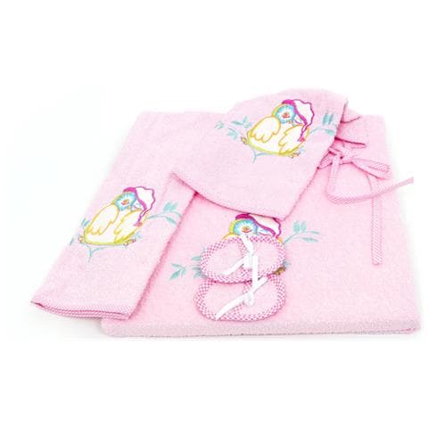 Corredo Neonato Set 4 Pezzi Modello Fabio Set 4pz Rosa - Foto 4