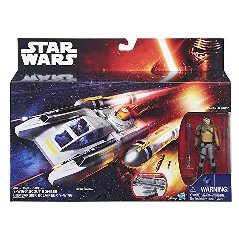 Y-wing Scout Bomber And Kanan Jarrus (star Wars: The Force Awakens) Figures - Foto 1