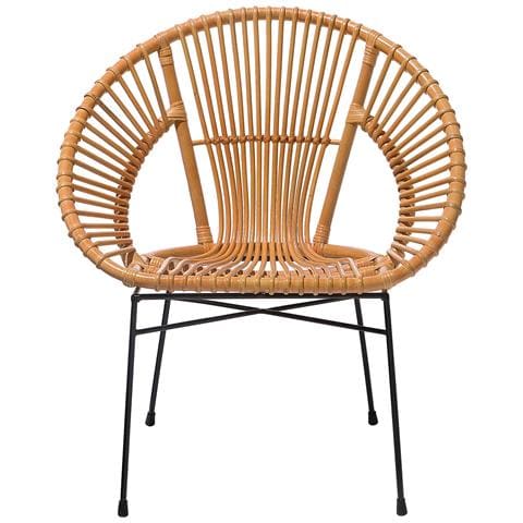 Sedia In Rattan Beige Sarita - Foto 16
