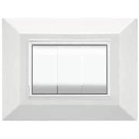 Placca Placchetta Placchette Compatibili Per Serie Axolute Sq Colorate - Bianco 3 - Foto 1