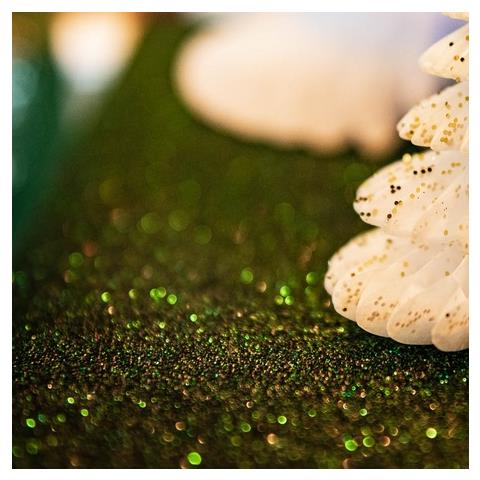 Artifetes - Runner Da Tavola Scintillante Con Paillettes In Verde Pino - Foto 2