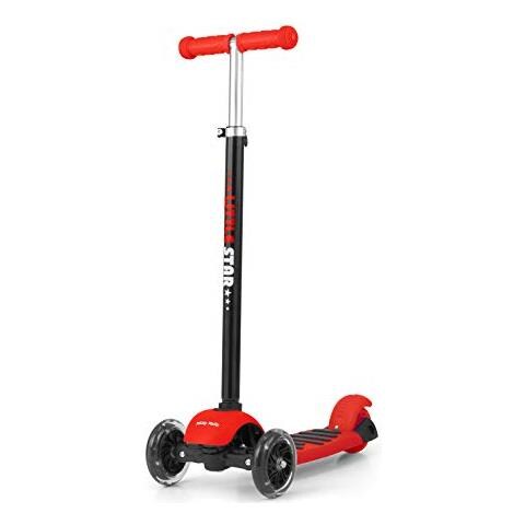 Little Star Monopattino A 3 Ruote Per Bambini, 3-en-1 (rosso)  - Foto 2