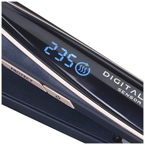 Babyliss St500e Lisciante Piastra Con Rivestimento In Titanioceramica Funzione Ionica Anticrespo Funzione Funzione Protect Intenso 6 Temperatura Blu - Foto 3
