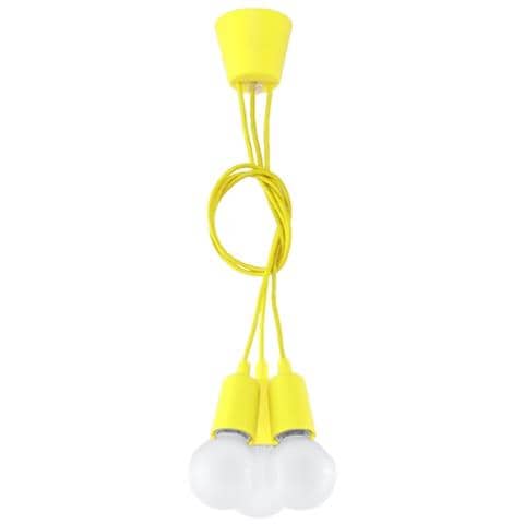 Lampadario A Sospensione, In Plastica, 15 X Max, Colore: Giallo - Foto 15