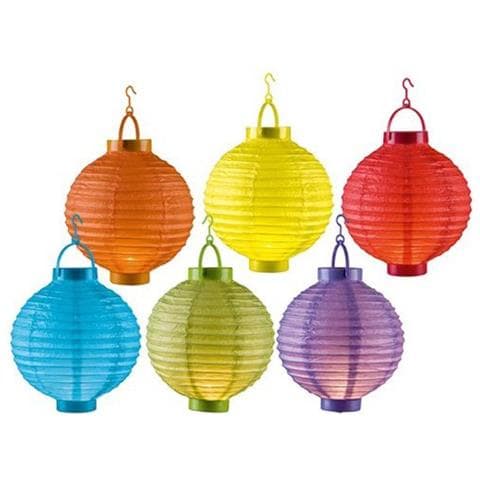 Lanterna Di Carta 1 Led Con Diametro 20 Cm - Vari Colori - Foto 1