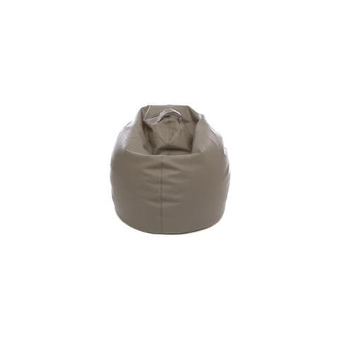 Poltrona Sacco In Poliestere Ed Ecopelle, Da 80 Cm Grigio - Foto 4