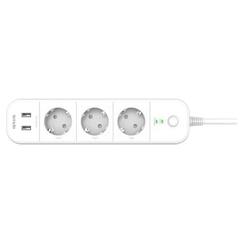 Multipresa Sp15 Con 3 Prese Controllate+2p Usb 2.4ghz 1t1r Comp Con Alexa E Google Assistant.gestione Via App Da Remoto - Foto 1