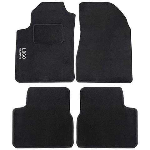Tappetini Auto Compatibili Per Bravo Dal 2007 Al 2014 | Tappeti Sagomati | In Moquette Nera | Logo Ricamato E Battitacco | Accessori Interni - Foto 1