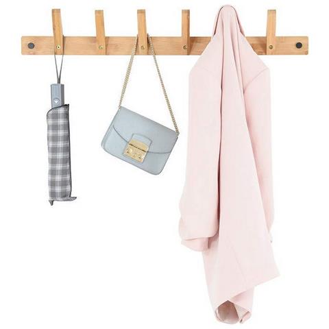 Appendiabiti Da Parete Bambù (75 X 12 X 12 Cm) - Foto 1