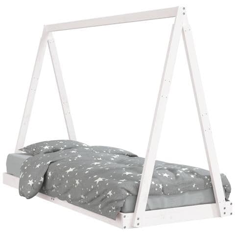 Giroletto per Bambini Bianco 80x200cm in Legno Massello di Pino - Foto 2