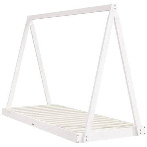 Giroletto per Bambini Bianco 80x200cm in Legno Massello di Pino - Foto 3