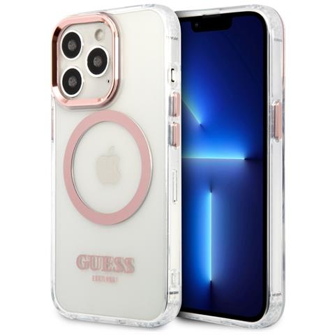 Cover Per Iphone 14 Pro Max Tpu Gold Outline, Trasparente - Foto 2