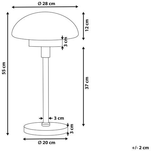 Lampada Da Tavolo Minija Metallo Nero - Foto 2