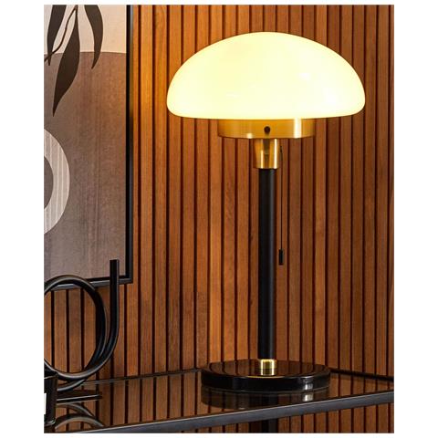 Lampada Da Tavolo Minija Metallo Nero - Foto 6