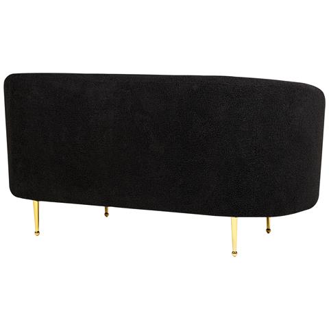 Divano 2 Posti Loen Bouclé Nero - Foto 8