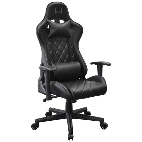 Sedia Da Gioco Warrior Alvar Con Supporto Lombare Nera - Foto 2