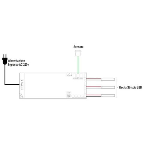 Alimentatore Slim Trasformatore Da 230v A 12v 100 W X Striscia Led Sensori Luci - Foto 7