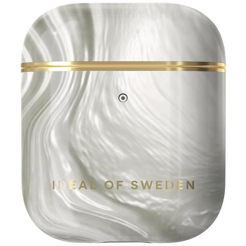 Cover Per Airpods 1 E 2 Effetto Madreperla Elegante Luminous Pearl, Argento - Foto 5