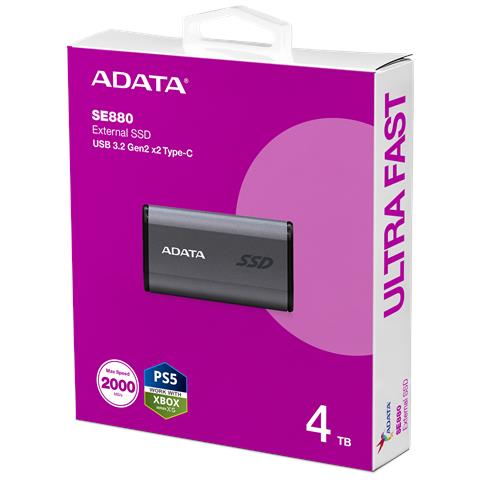 Chiavetta USB Elite SE880 4 TB Interfaccia USB tipo-C USB 3.2 2x2 Grigio - Foto 1