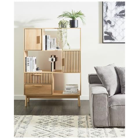 Scaffale Lynwood 140 Cm Marrone Chiaro - Foto 1