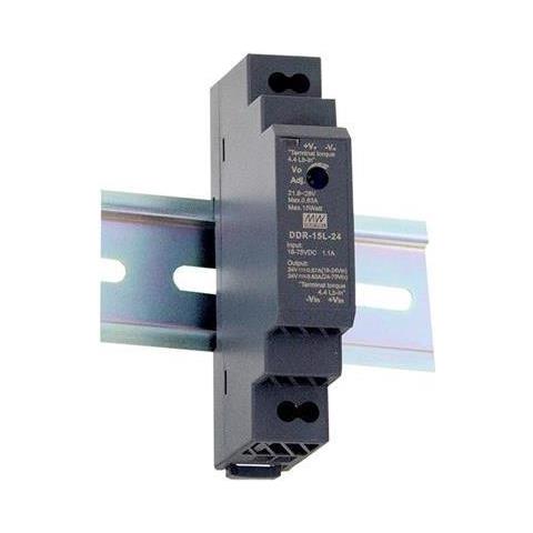 Alimentatore Convertitore Tensione DC /DC DDR-15G-15 9-36 V: 15 V 1 A 15 W - Foto 1