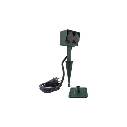 0595004555 Prolunghe E Multiple Esterno 1,4 M 2 Presa (e) Ac Nero, Grigio - Foto 1