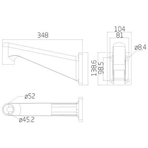 0070-10108 security cameras mounts & housings Monte - Foto 2