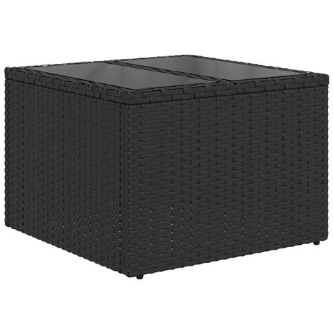 Set Divani Da Giardino Con Cuscini 7pz Nero Polyrattan - Foto 3