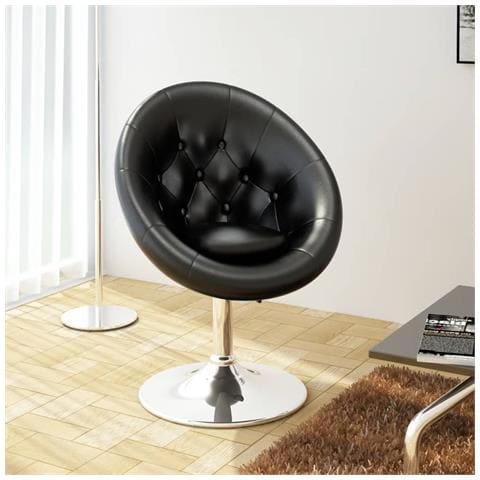 Lusso Casadino -  Sgabello Da Bar Nero In Similpelle - Foto 6