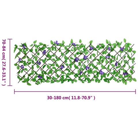 Lusso Casadino -  Traliccio Edera Artificiale Espandibile Verde 180x70 Cm - Foto 6