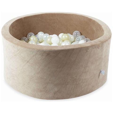 Ballenbak 90x40 Fluweelzacht Donkerbeige - Foto 1