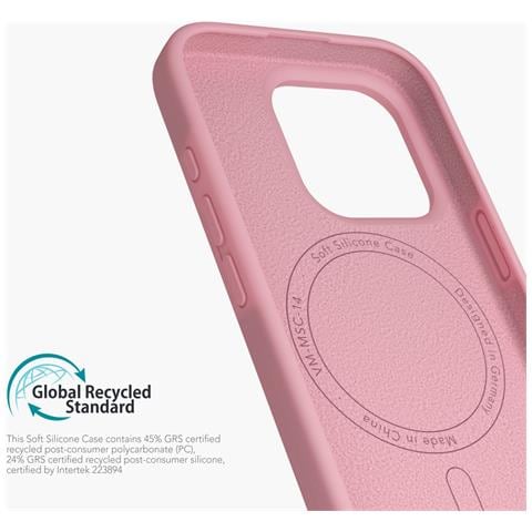 Soft Silicone Case custodia per cellulare 17,5 cm (6.9") Cover Rosa - Foto 5