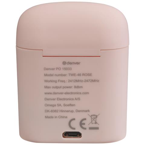 TWE-46ROSE cuffia e auricolare Wireless In-ear MUSICA Bluetooth Rosa - Foto 10