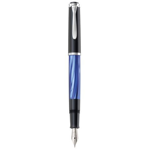 M205 penna stilografica Sistema di riempimento integrato Nero, Blu, Color marmo, Argento 1 pz - Foto 1