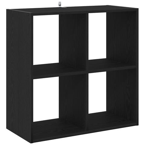 Libreria Nera Rovere 68,5x32x68,5 cm Legno Ingegnerizzato - Foto 1